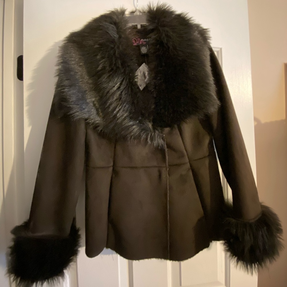 Dk Brown Peck & Peck Womens Coat